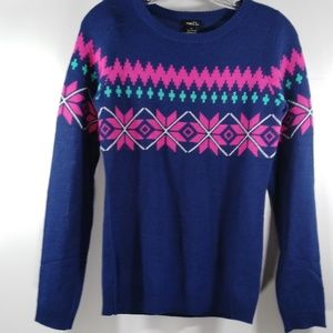 Rue21 Sweater Blue Pink Small Rue 21